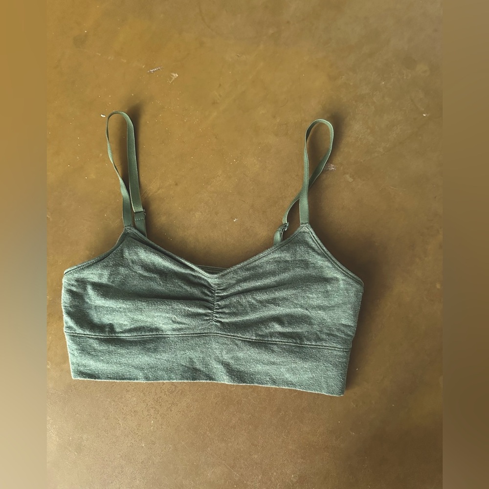 Aerie Olive Sports Bra/Bralette - Small